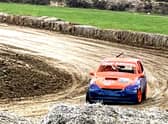 'Blind bloke' Nigel Limb tries his hand at stockcar racing.