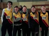 Boston AC's Patrick McNally, Izzy Reid, Julia Paluch, Megan Reid and Damian McNally.