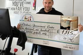 Ric Hart raised £1,115 for the Children's Bereavement Centre