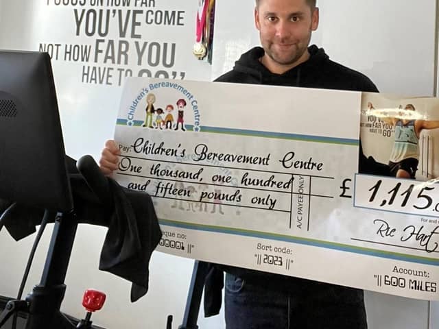 Ric Hart raised £1,115 for the Children's Bereavement Centre