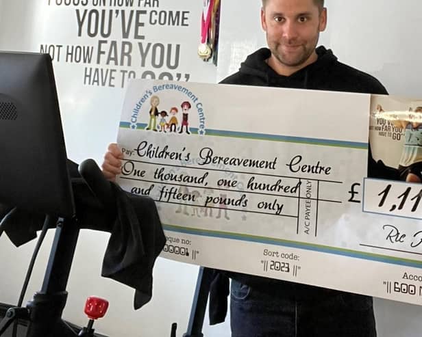 Ric Hart raised £1,115 for the Children's Bereavement Centre