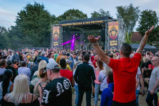 The main stage at Skegness Reggae & Ska Festival 2025.
