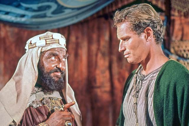 A scene from 'Ben-Hur', the 1959 classic starring Charlton Heston (right), which ignited club chairman Paul Hill's passion for films. (PHOTO BY: Getty Images)