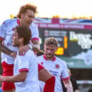 Dec Johnson - brace in cup win for Skegness. Pic by Ryan Thompson, Happy Snapz Photography.
