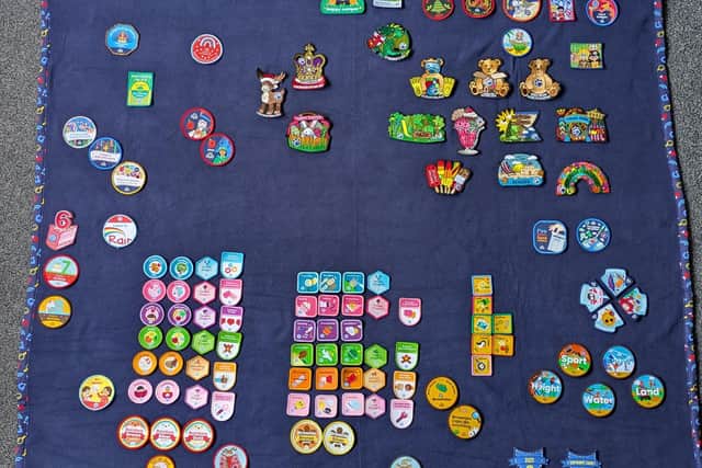 When Rosie has finished she will have completed 36 badges.