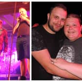 Madly in love: Matthew Petley made a show of his marriage proposal to fiancee Wendy Smith on stage during the set of Madness tribute act, Gladness at Heckington Show’s firework concert.
