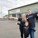 Owners Charlotte and Ben Arscott with daughter, Millie Arscott, 6.