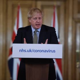 Boris Johnson gestures as he gives a press conference about the ongoing situation with the coronavirus (Photo: Eddie Mulholland - WPA Pool/Getty Images)