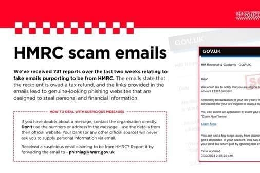 Action Fraud reports HMRC scams have been doing the rounds.