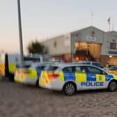 Emergency services at Skegness Lifeboat Station last night.