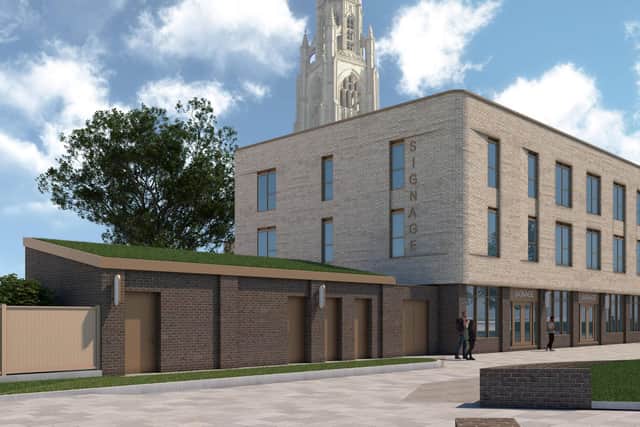 How the space occupied by Crown House currently could look in the future. Picture: Boston Borough Council