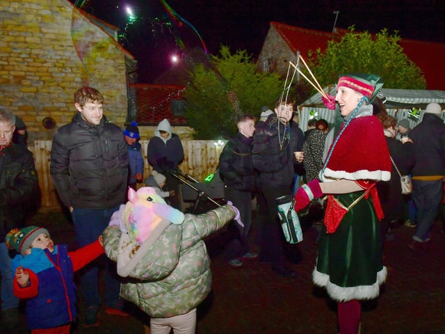 Families enjoying the festive event at Navenby. Photo: David Dawson