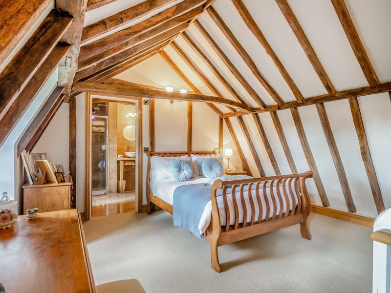 The second-floor bedroom.