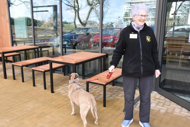 The new dog-friendly Starbucks in Skegness proved very popular with its four-legged customers.