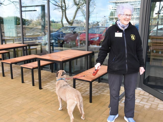 The new dog-friendly Starbucks in Skegness proved very popular with its four-legged customers.