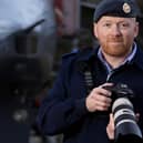 Photographer and musician Martin Goffin captured during his day job at RAF Coningsby (PHOTO BY: RAF Coningsby)