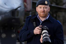 Photographer and musician Martin Goffin captured during his day job at RAF Coningsby (PHOTO BY: RAF Coningsby)