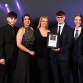 The Ruby's Plaice team - winners of the best fish and chip shop in Lincolnshire at the England Business Awards, now going for national glory. Raj Pahal is pictured far right and wife Ruby is second from left.