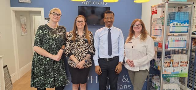 The Stephens & Drew Opticians team are backing the campaign as part of World Menopause Day