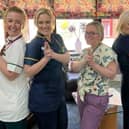 Lindsey Lodge Operational Matron Karen Andrew is pictured (far right) with (from left) Advanced Care Practitioner Sarah Hodge; Trainee Advanced Care Practitioner Nurse Sophie Clifford and Medical Director Dr Lucy Adcock.