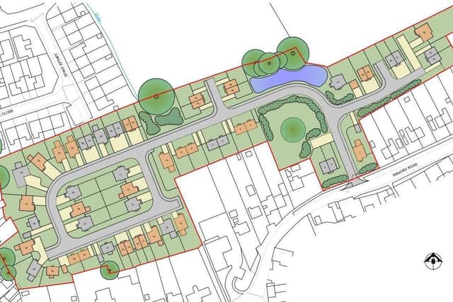 Proposed plans for 54 homes on Wragby Road, Bardney. From submitted planning documents. Credit: Fytche-Taylor Planning Ltd/Executors of estate of Margaret Lintin