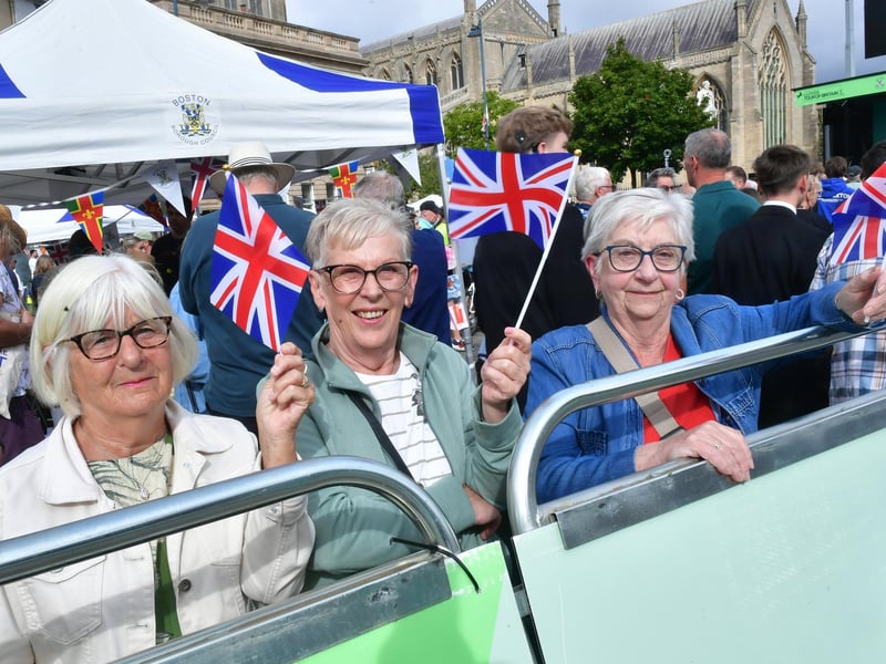 Pictured (from left) Rosie Yarnall, Susan Mathers and Dorothy Peatling, of Boston.