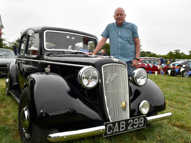 Leahy Olly of Metheringham Fen with his modified 1938 Austin 10