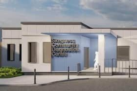 Artist's impression os a new £15 million ‘one-stop’ NHS Community Diagnostic Centre (CDC) proposed for Skegness.