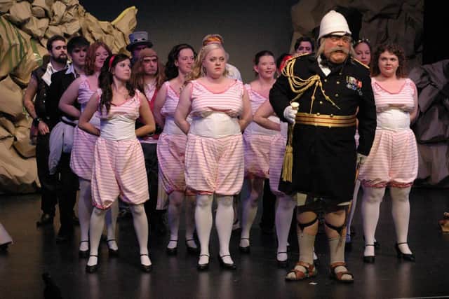 A policeman's lot is not a happy one! A scene from the New London Opera Group's last production of 'The Pirates Of Penzance' ten years ago.
