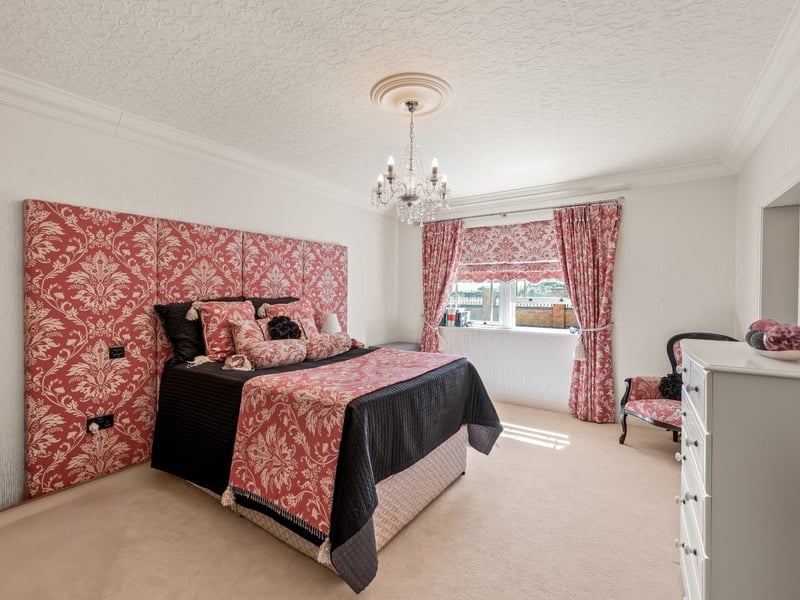 The ground-floor bedroom and ...