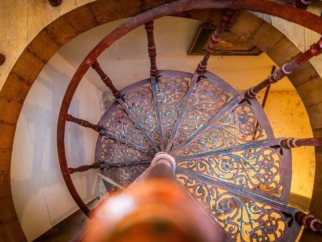 Access to the wine cellar.