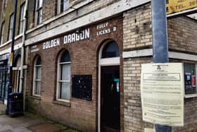 The former Golden Dragon Chinese restaurant.