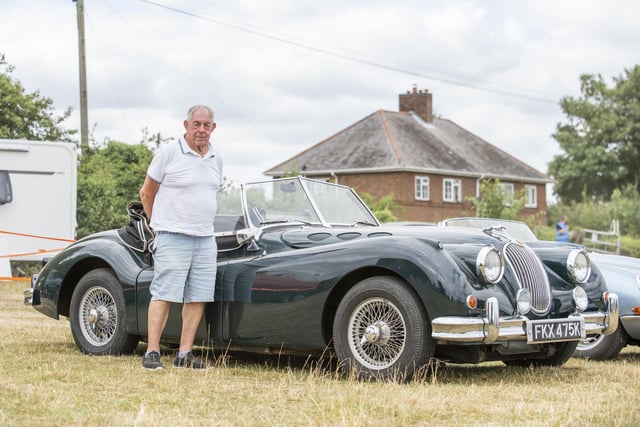 Bernie Weighell with his Jaguar XK150. Photo: Holly Parkinson