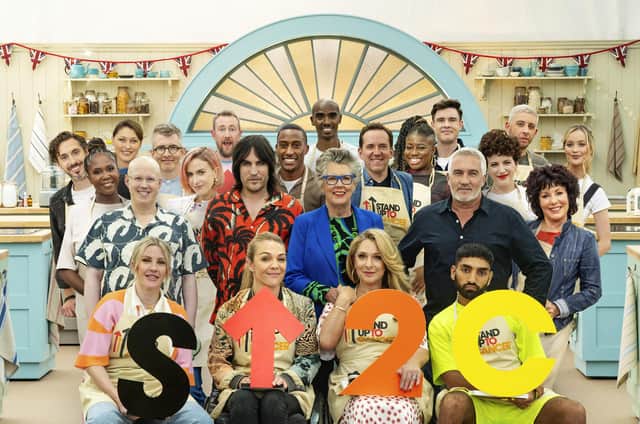 Matt Lucas, Noel Fielding, Prue Leith and Paul Hollywood are joined by a range of celebrity bakers. Photo: Channel 4/Love Productions/©Mark Bourdillon.