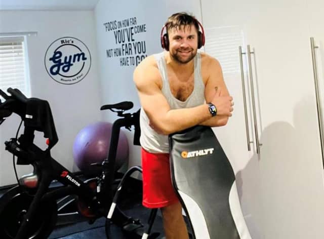 Ric Hart has set himself a challenge to cycle 600 miles on his Peloton during March