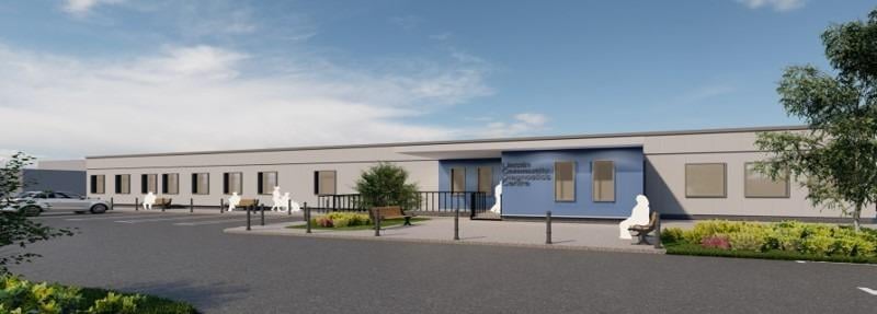 Visual of how the Lincoln Community Diagnostic Centre will look.
