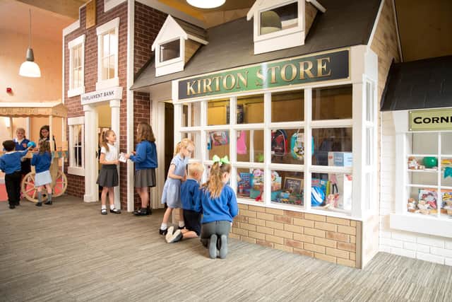 The 'High Street' at Kirton Primary.