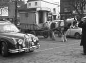 The scene in Bargate Green, Boston, in January 1968.