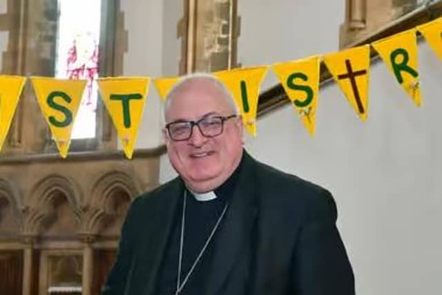 The Bishop of Lincoln, the Right Reverend Stephen Conway, during his visit to Skegness in 2023 after his installatrion.
