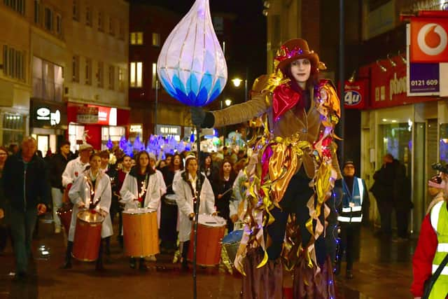 A snapshot from last year's Illuminate parade through Boston.