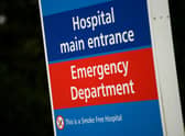 File photo dated 11/3/2014 of signage for the Main Entrance and Emergency Department at a hospital as waiting times in accident and emergency departments of NHS hospitals in England improved for the second week in succession, but still failed to meet the target of 95% of patients seen within four hours.