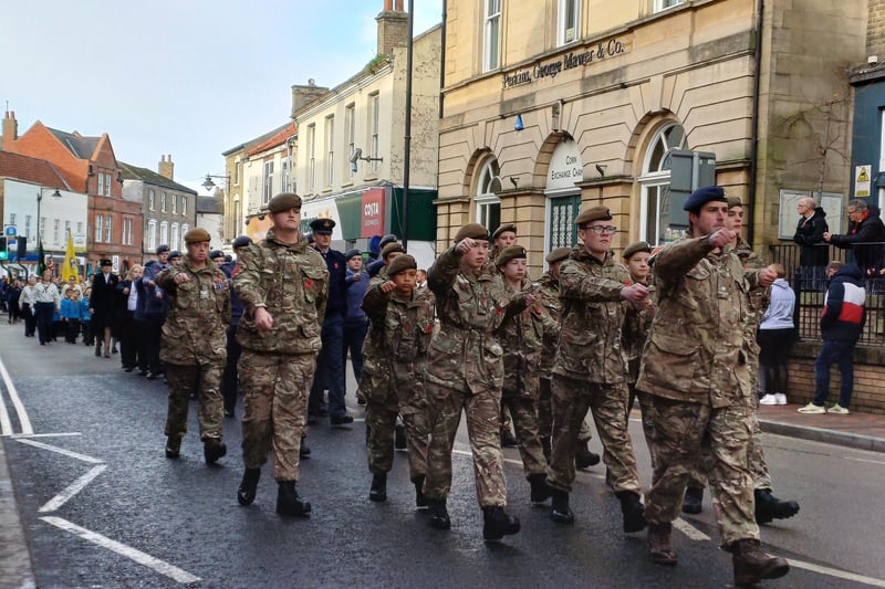 Members of Market Rasen Army Cadet Force