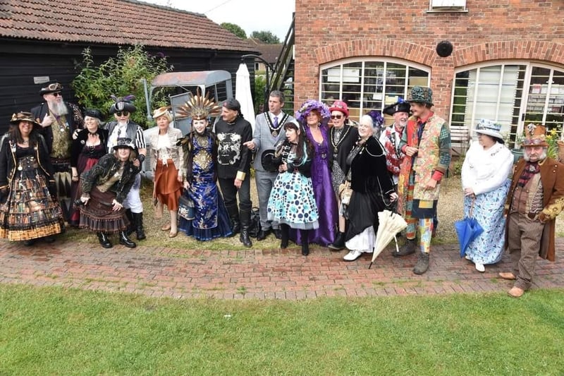 What a fun time they had! Hidden Village Steampunk Event at The Village Church Farm, Skegness.