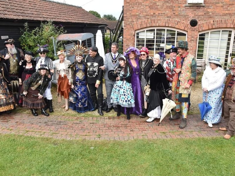 What a fun time they had! Hidden Village Steampunk Event at The Village Church Farm, Skegness.