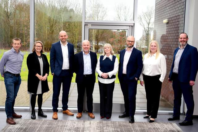 L-R - Julian Dennard (Mercia), Jody Tableporter (BBB) David Tindall (BBB) Jonathan Lowe (Maven) Sue Summers (FDC), Daniel Carrico (First Enterprise) Sandy Reid (Mercia) Stephen Deakin (BCRS)