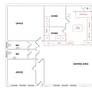 The proposed layout plan for the community kitchen and food hub. Image: ELDC