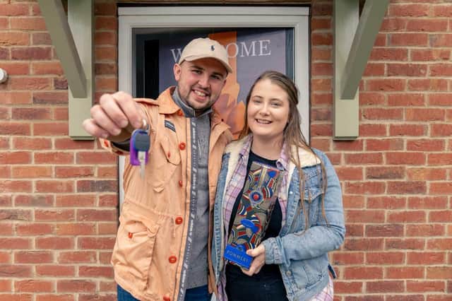 Mollie Leadbeater and partner Matthew Philpott took advantage of the government scheme to purchase a new build home on Chestnut Homes’ Chantrey Park development in Market Rasen, following two years of saving.
