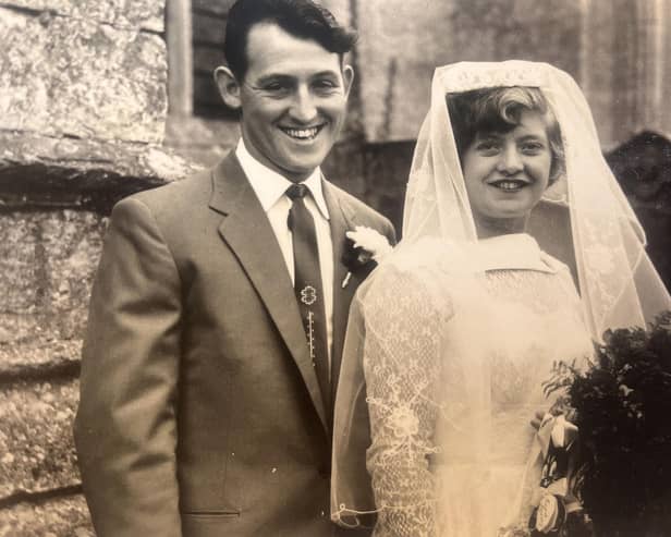Resident, George Phillips at HC-One’s Elmwood House Care Home with wife Dorothy on their wedding day