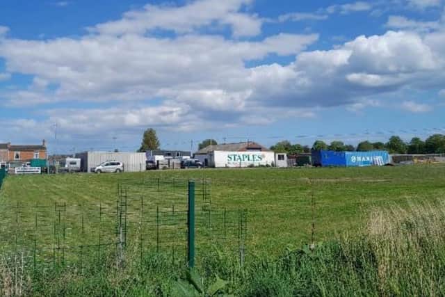 The proposed site for the vehicle dismantlers in Leverton.