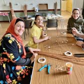 Horncastle families getting creative with Lumo Workshop. Credit: HHHS